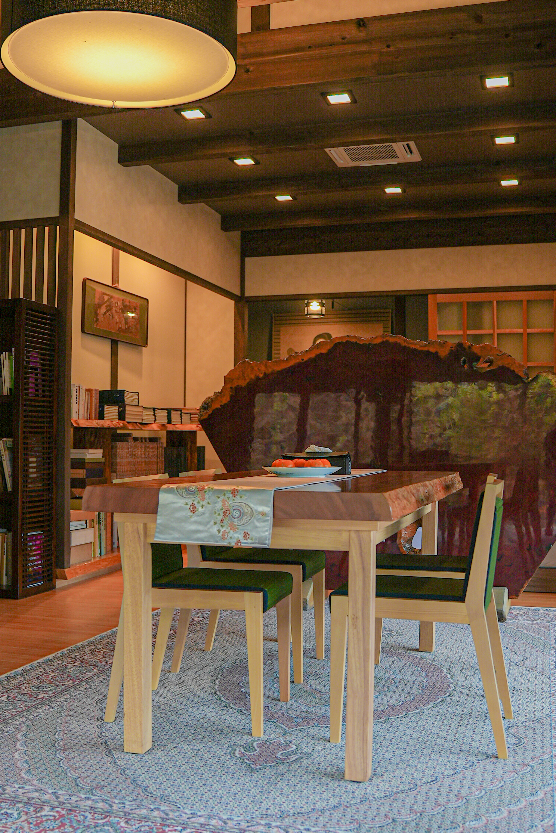 文心館のデッキ