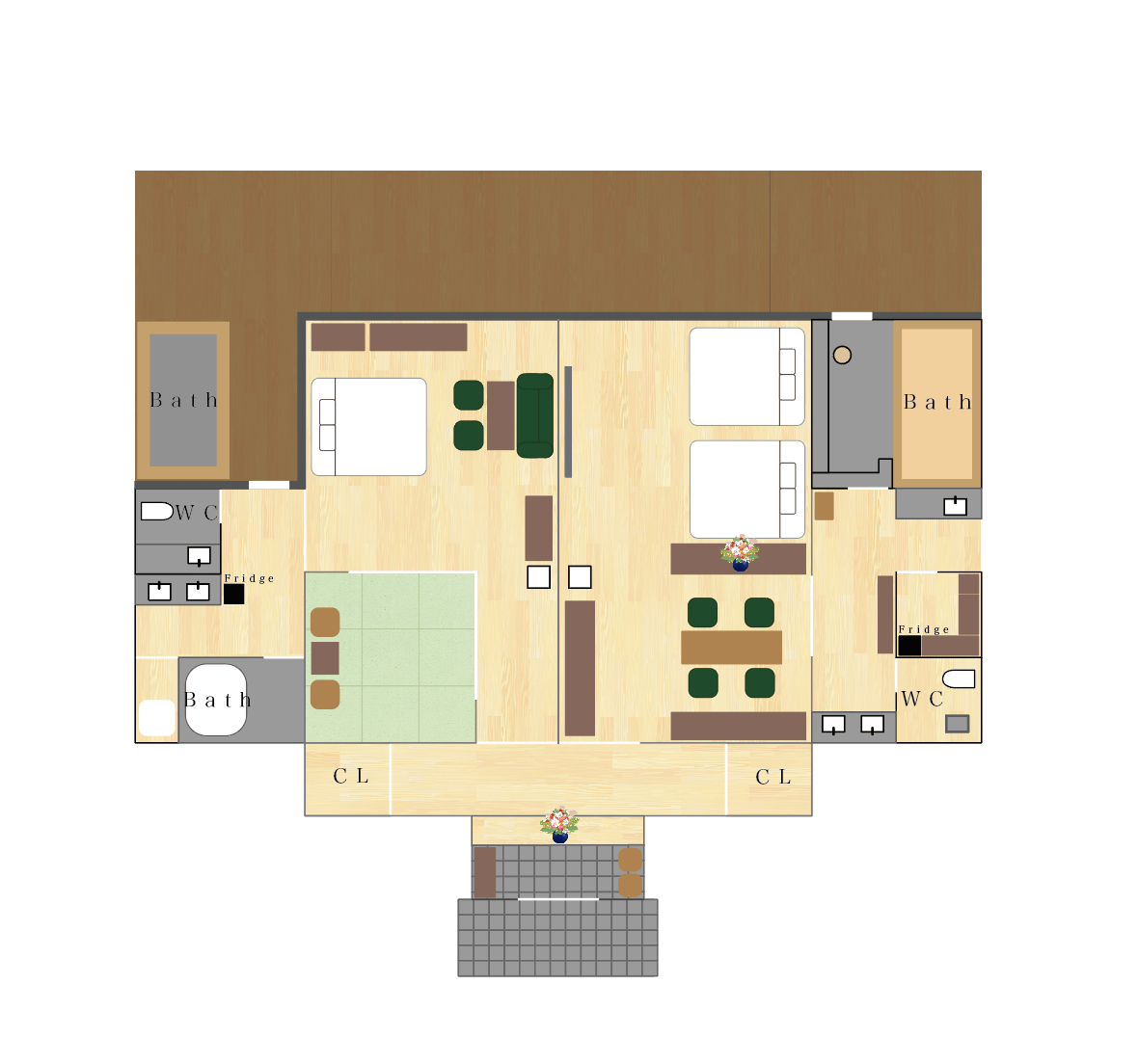 迎賓館の間取り図