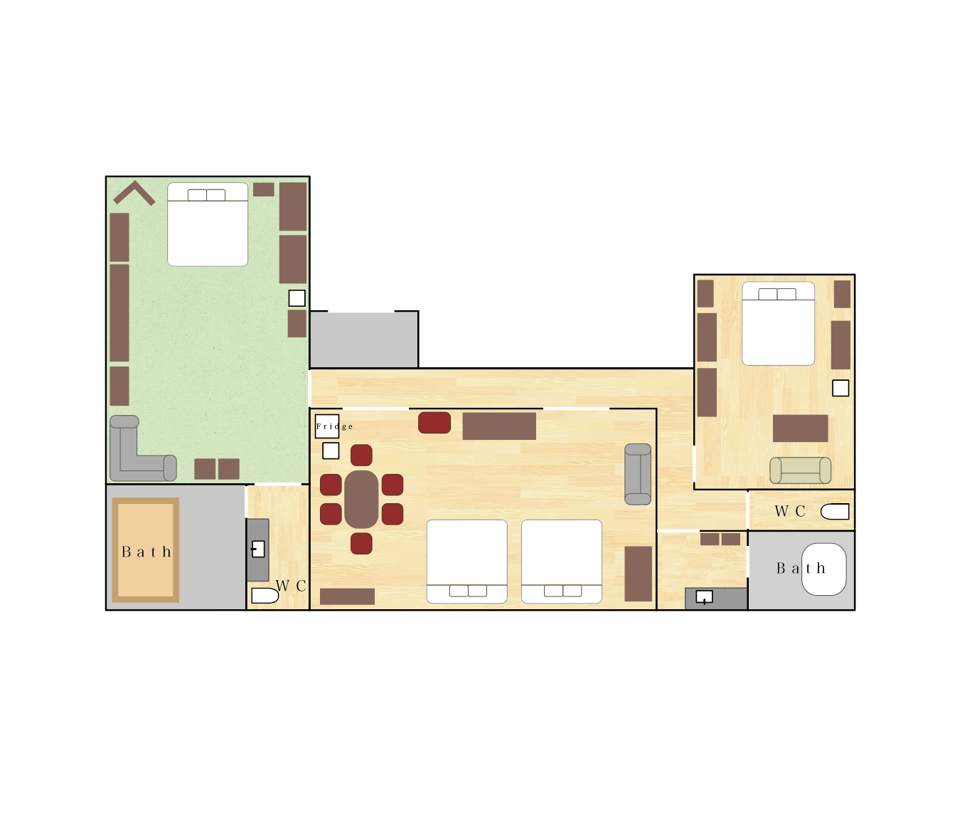 鴻臚館の間取り図