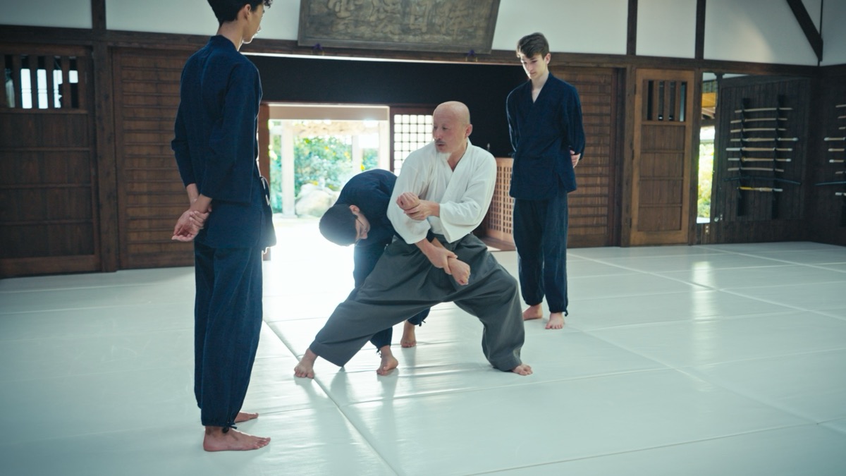 Karate training