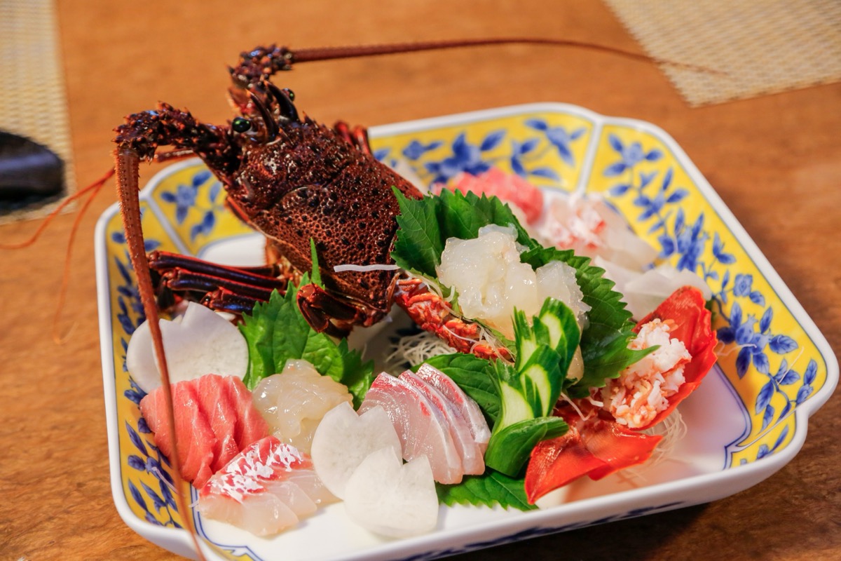 Restaurant Meihodo sushi presentation
